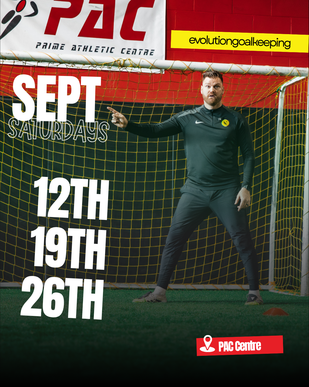 SATURDAY FALL BLOCK: Sep to Oct - Goalkeeper Training