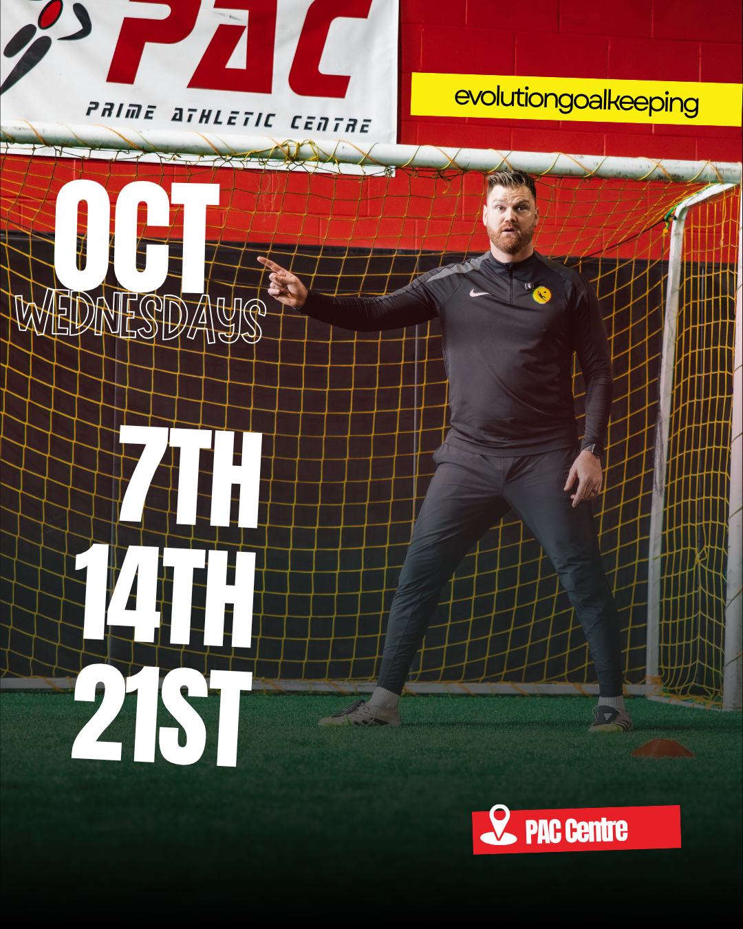 WEDNESDAY Fall Block: Sep to Oct - Goalkeeper Training