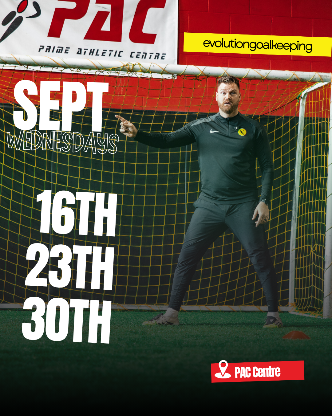 WEDNESDAY Fall Block: Sep to Oct - Goalkeeper Training